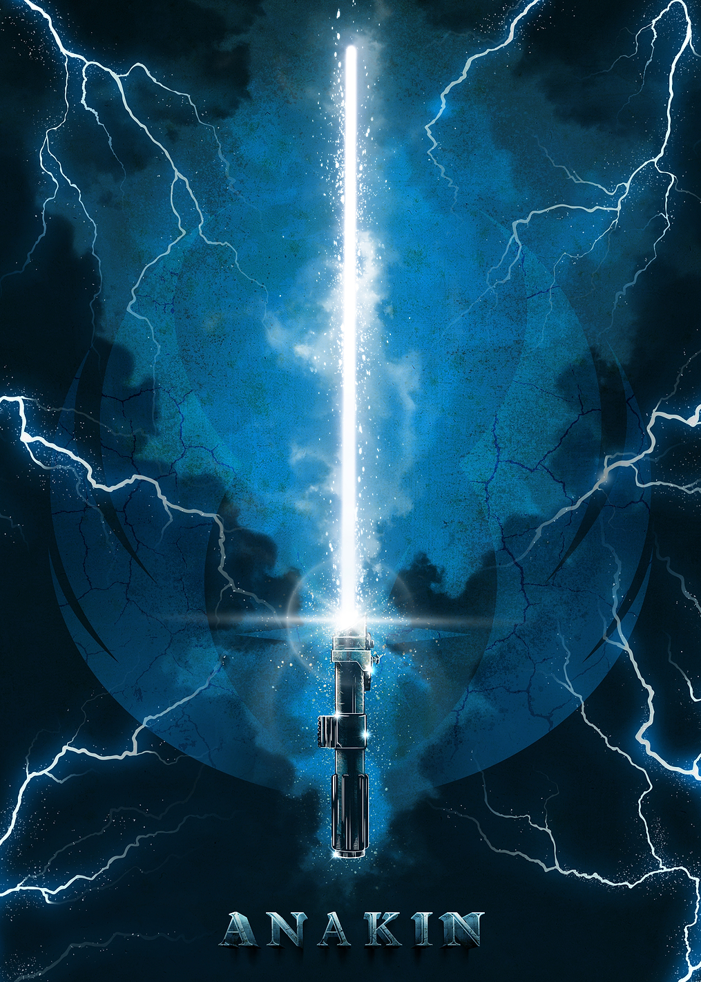Anakin's Lightsaber (textra design): постер из коллекции Star Wars