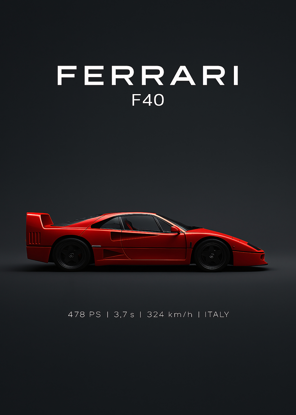 Ferrari F40 Poster: постер из коллекции Ferrari F40