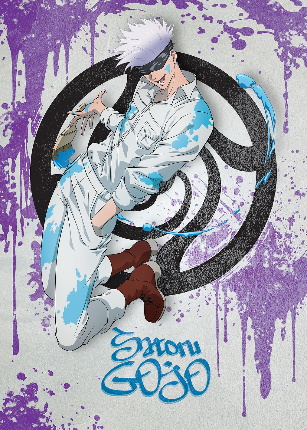 JJK Satoru Gojo Graffiti style: постер из коллекции Jujutsu Kaisen