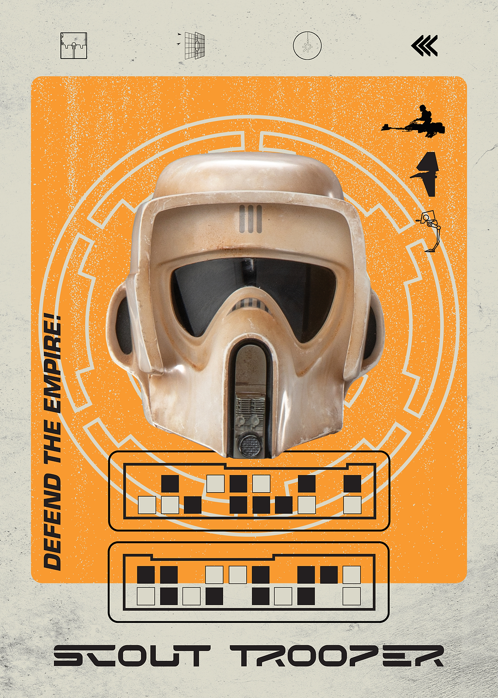 Scout Trooper's Helmet: постер из коллекции Star Wars