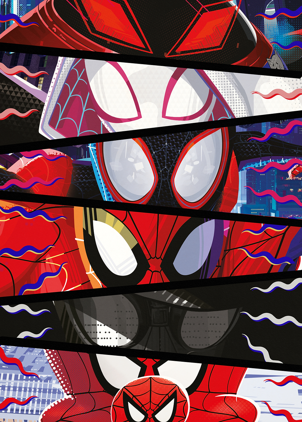Into the Spider-Verse Eyes Stack: постер из коллекции Marvel