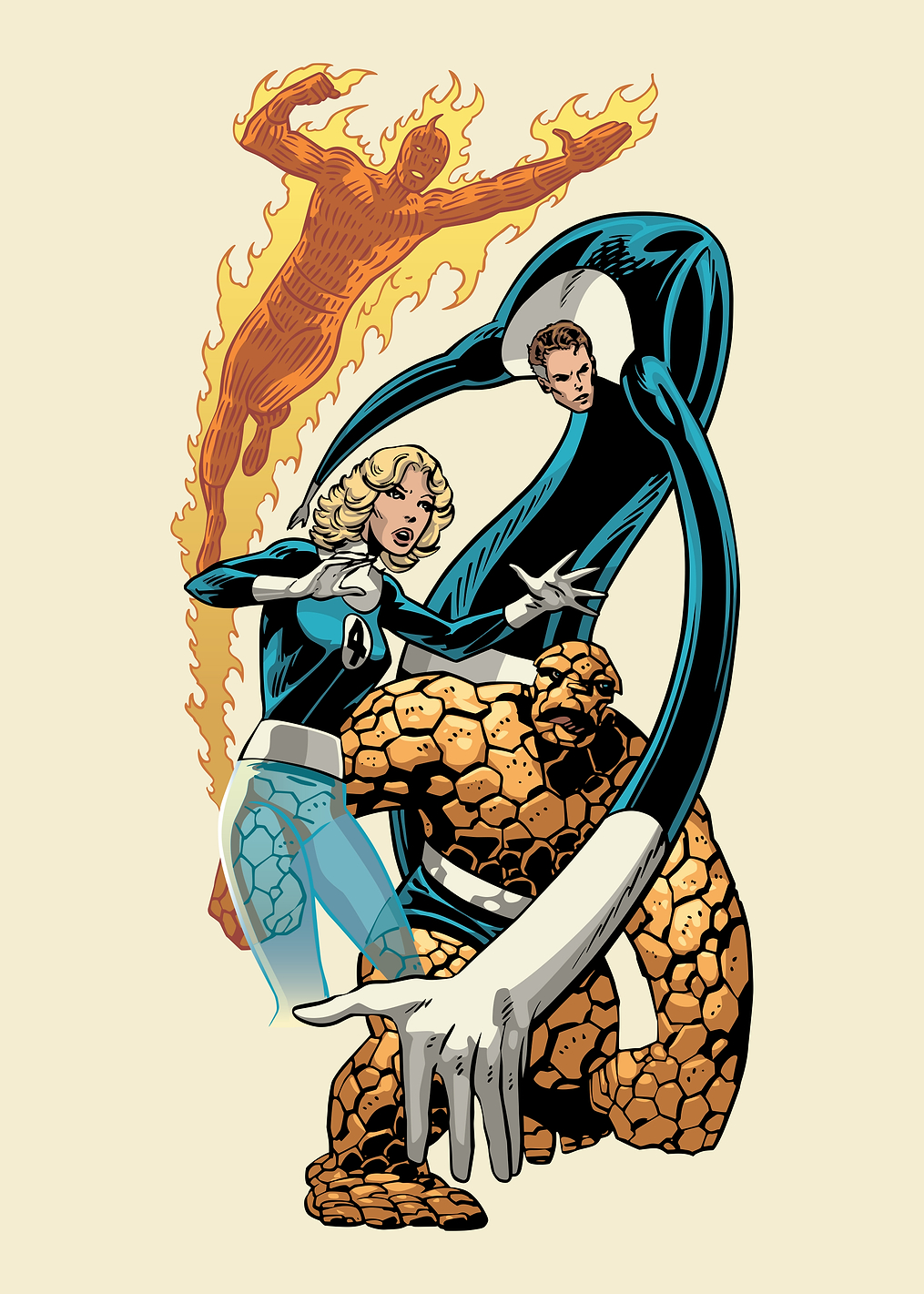 Fantastic Four Classic Team Powers: постер из коллекции Marvel