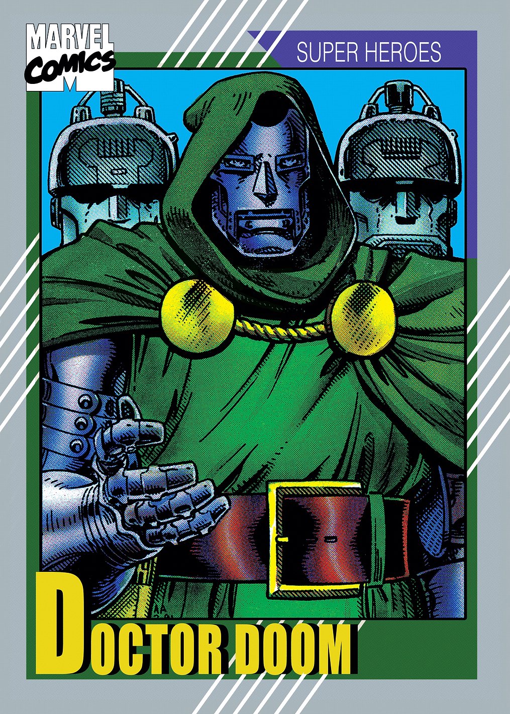Doctor Doom Retro Trading Card: постер из коллекции Marvel
