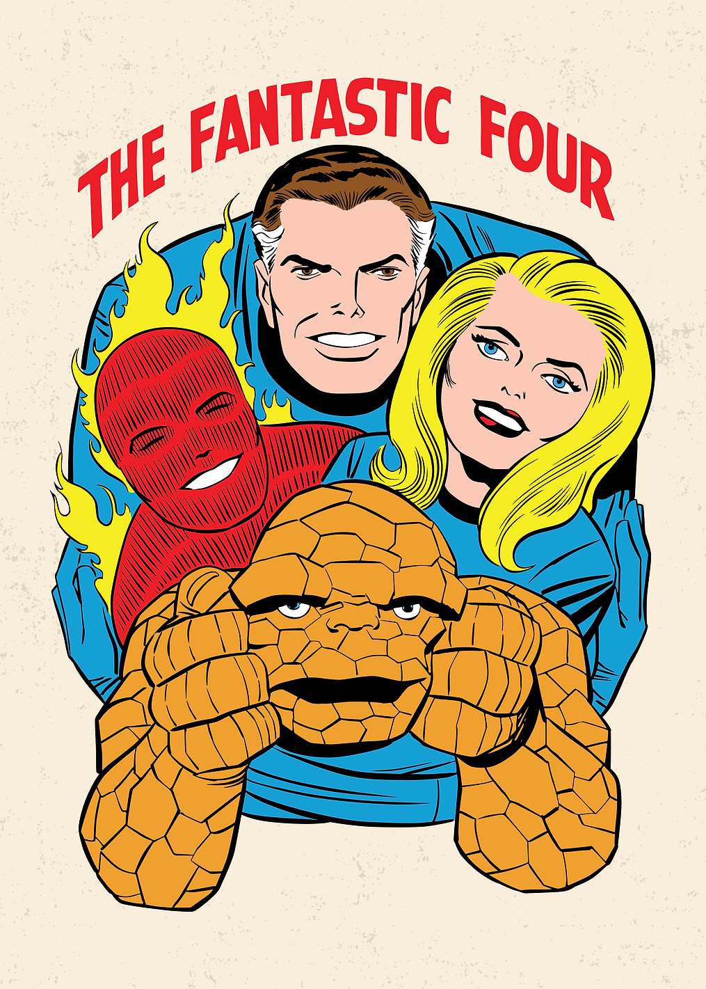 Fantastic Four Classic Retro Family: постер из коллекции Marvel