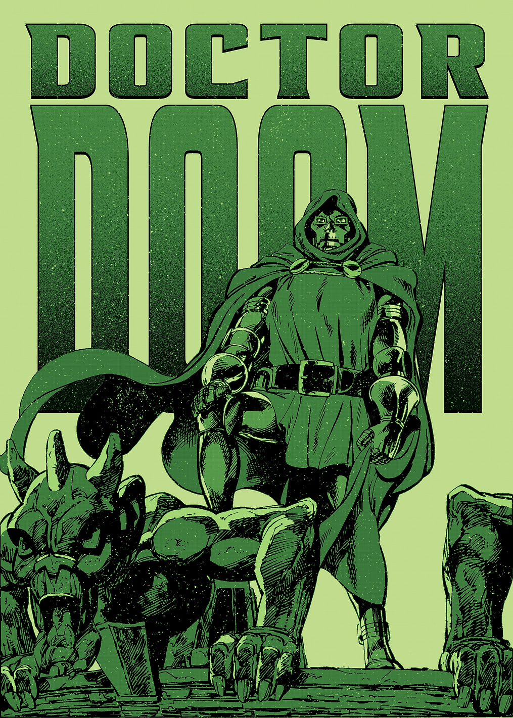 Doctor Doom Green Gargoyle Poster: постер из коллекции Marvel