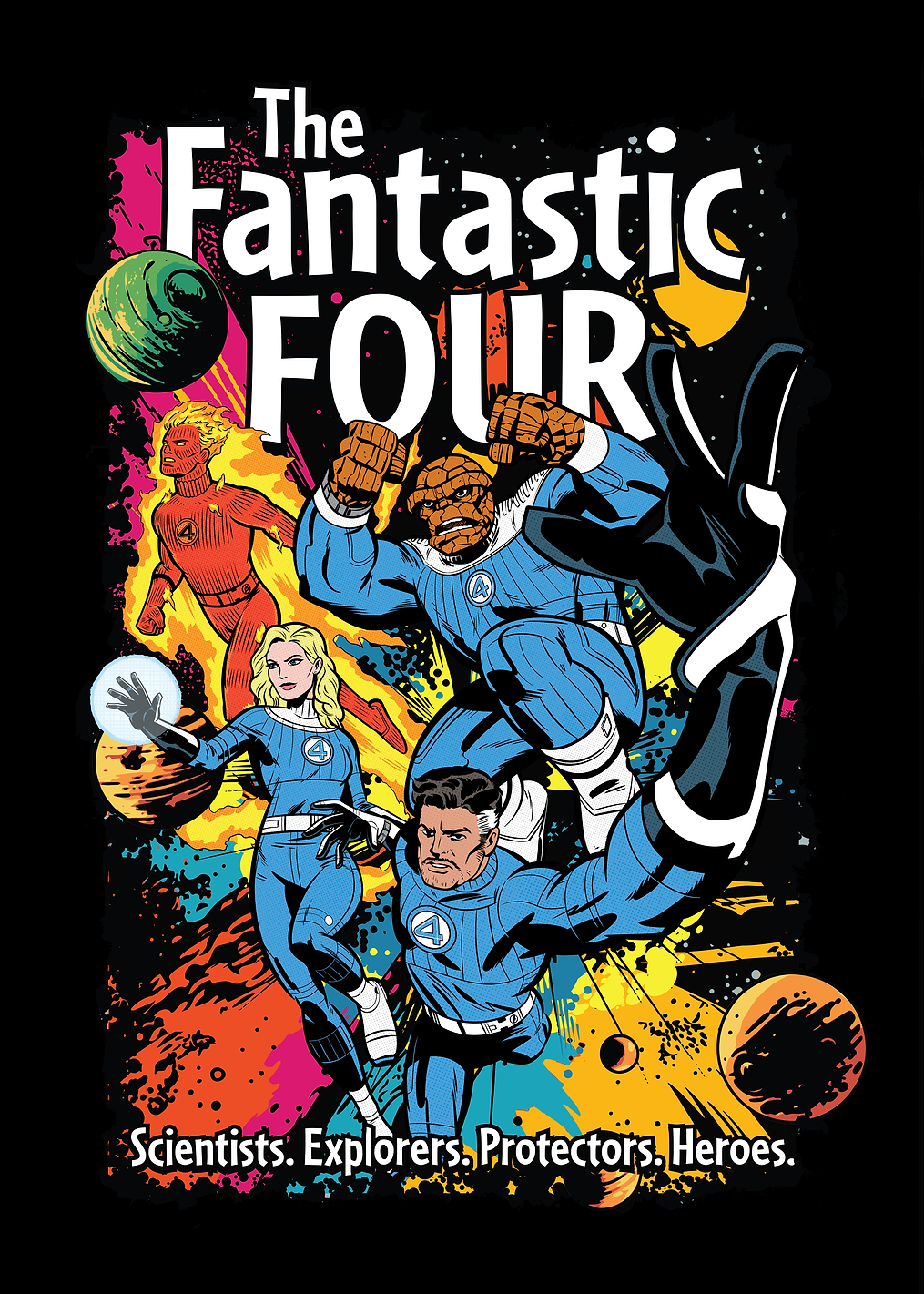The Fantastic Four First Steps Comic Explorers: постер из коллекции Marvel