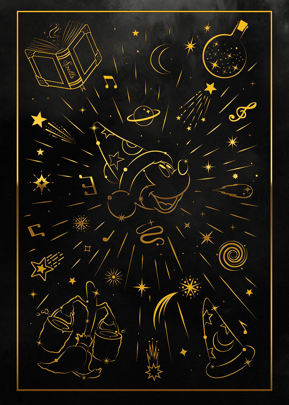 Golden Emblems from Fantasia: постер из коллекции Disney
