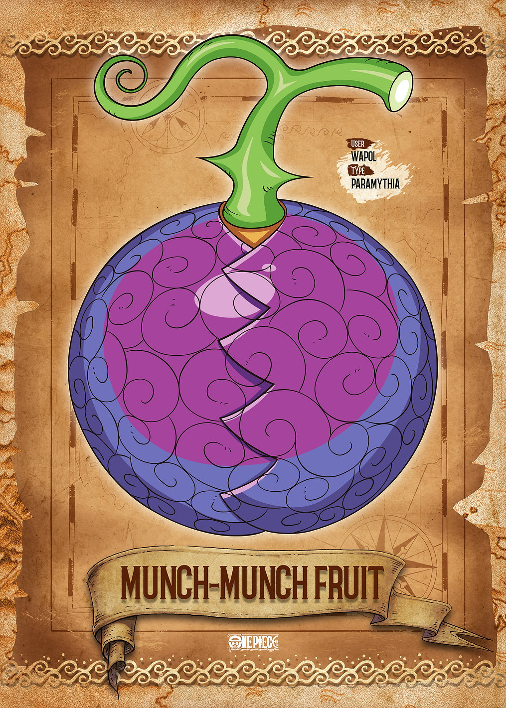 MUNCH-MUNCH Fruit: постер из коллекции One Piece