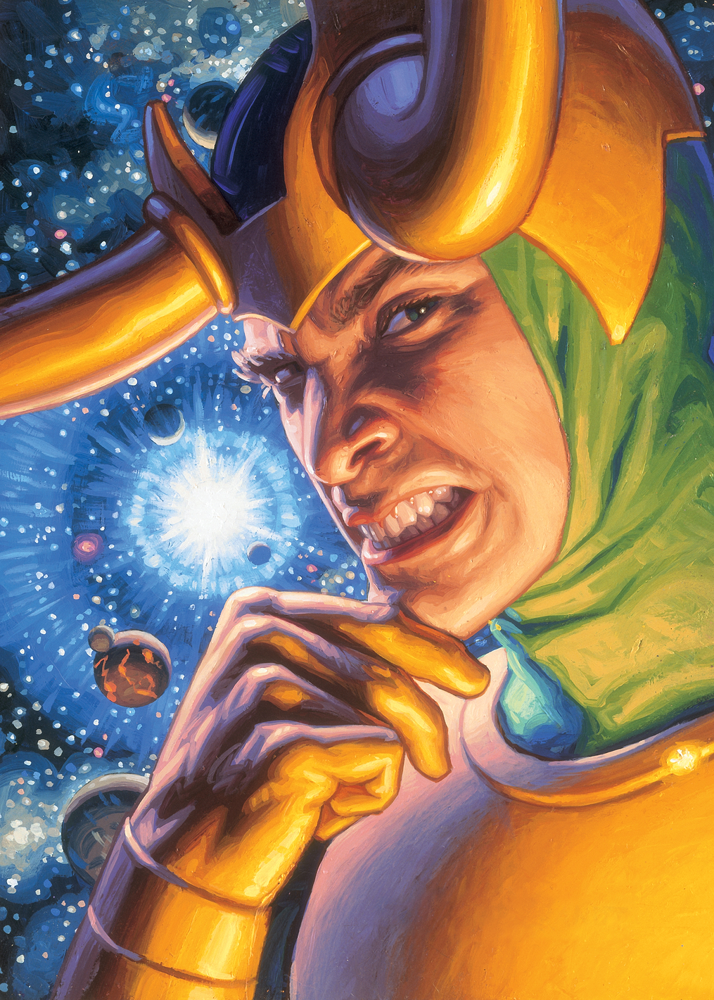 Clever Loki Smirks in the Cosmos: постер из коллекции Marvel
