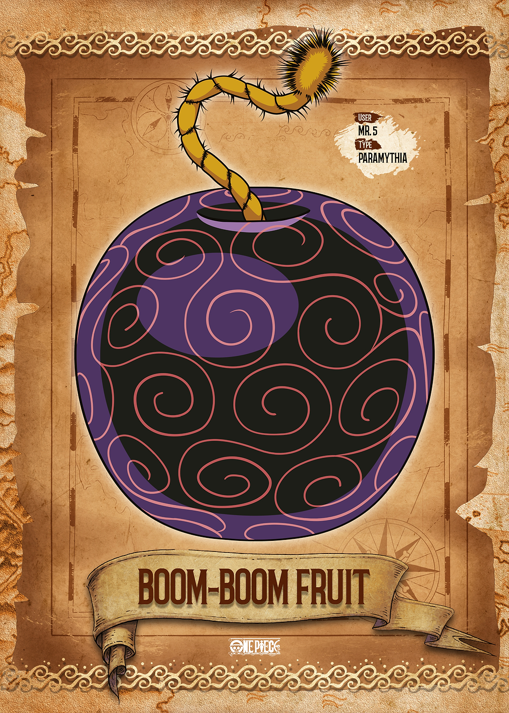 BOOM-BOOM Fruit: постер из коллекции One Piece