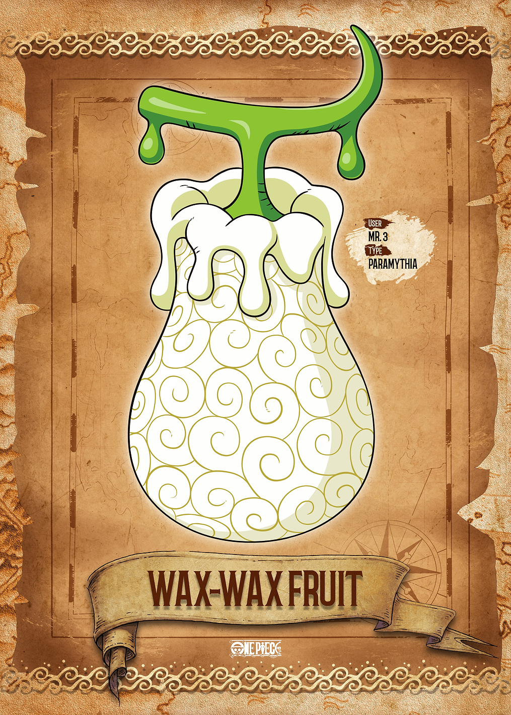WAX-WAX Fruit: постер из коллекции One Piece