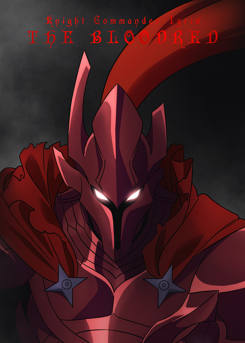 Shadows and Monsters - Knight Commander Igris the Bloodred: постер из коллекции Solo Leveling