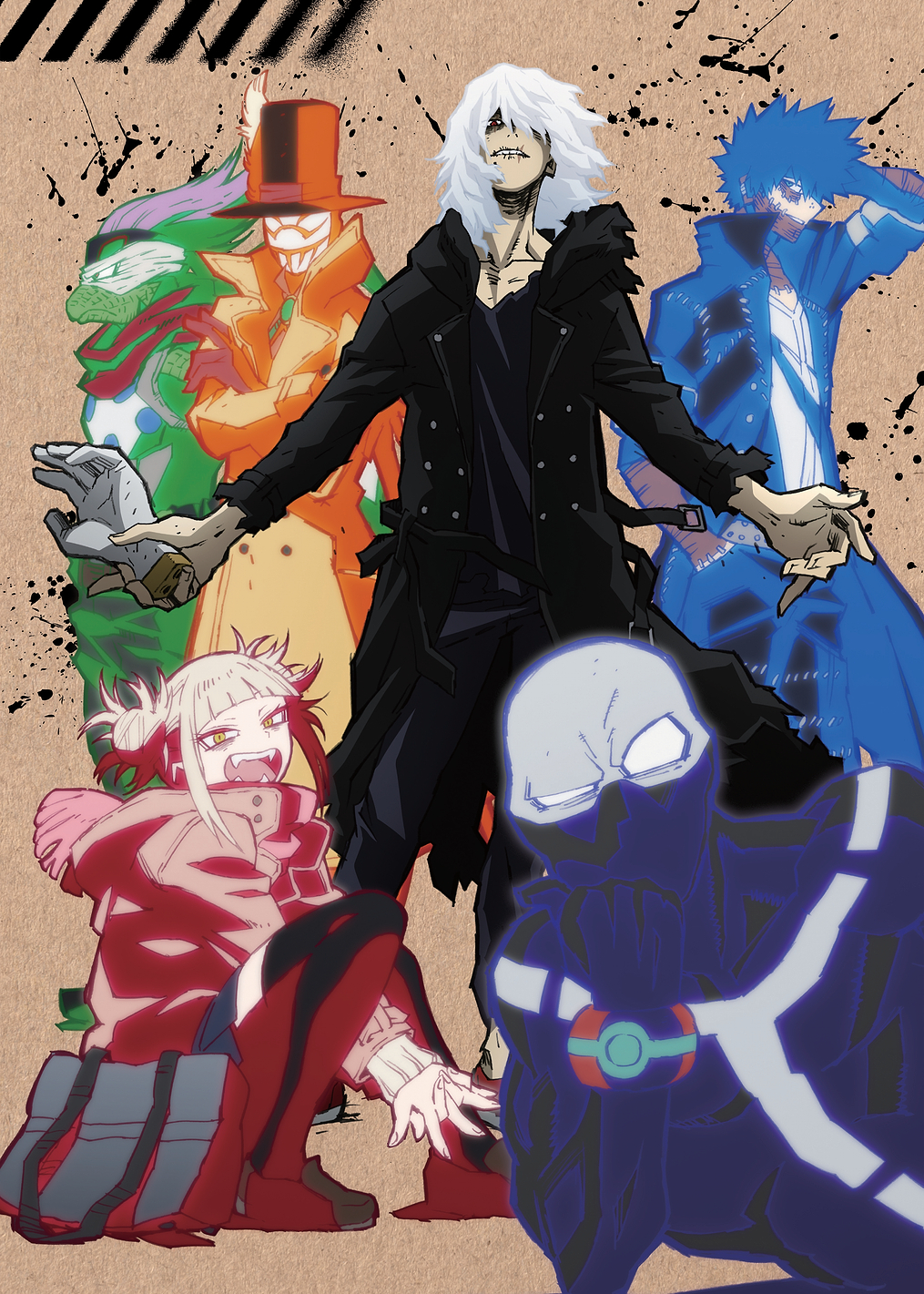 MHA Season 5 Villainous Characters: постер из коллекции My Hero Academia