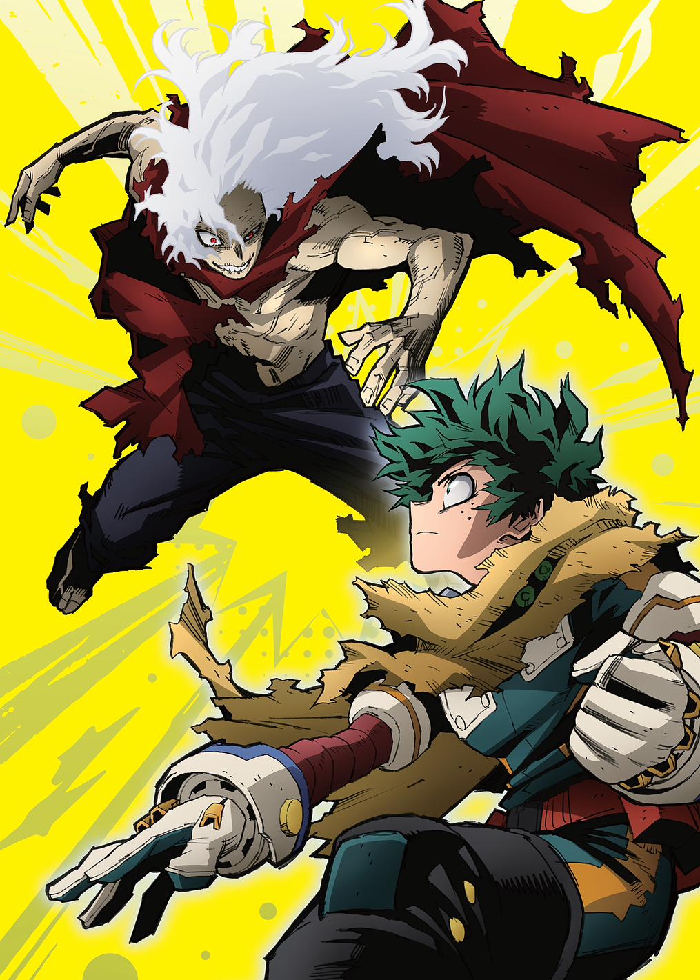 MHA Season 7 Izuku Midoriya vs. Tomura Shigaraki: постер из коллекции My Hero Academia