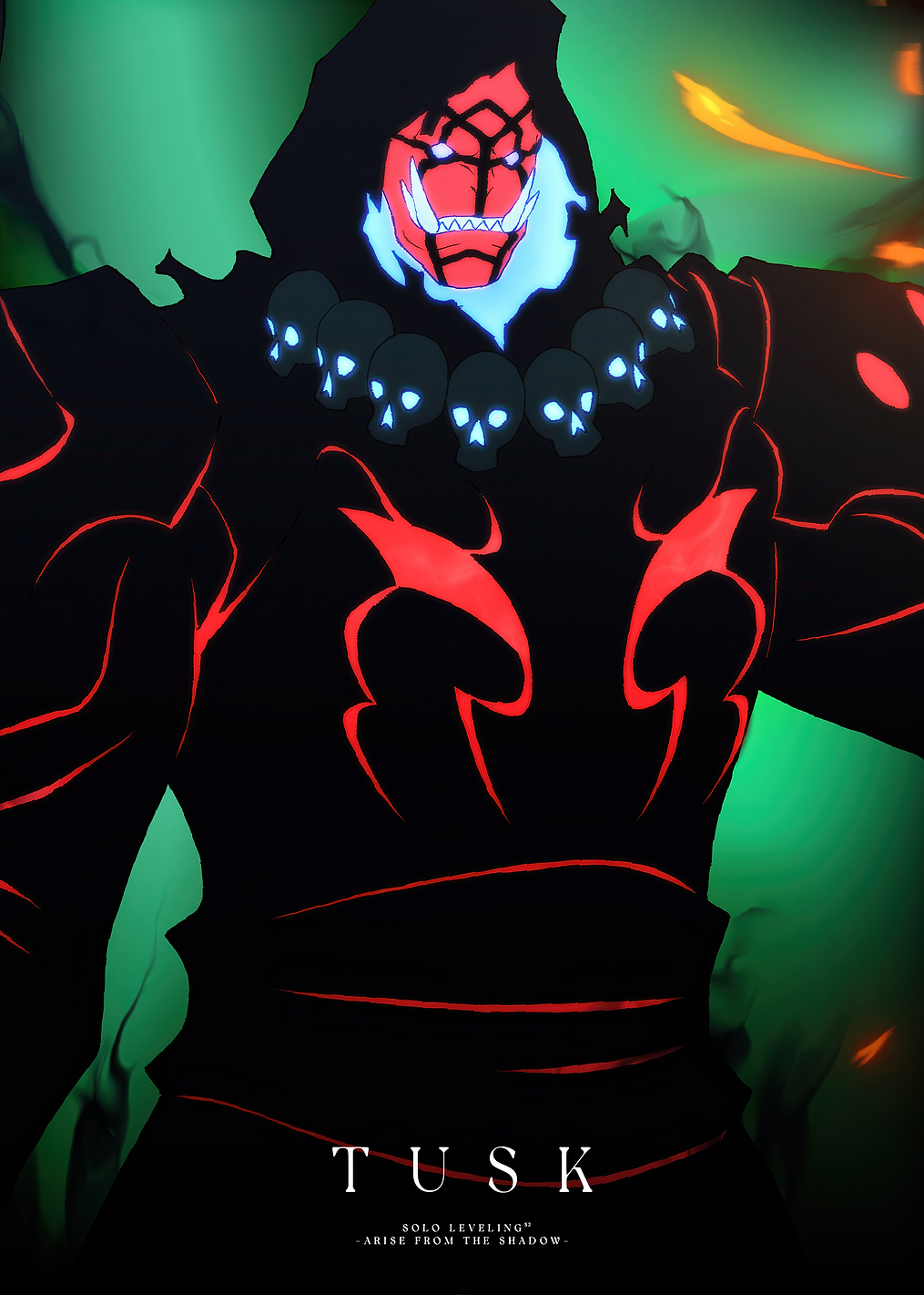 Shadows and Monsters - Tusk Portrait: постер из коллекции Solo Leveling