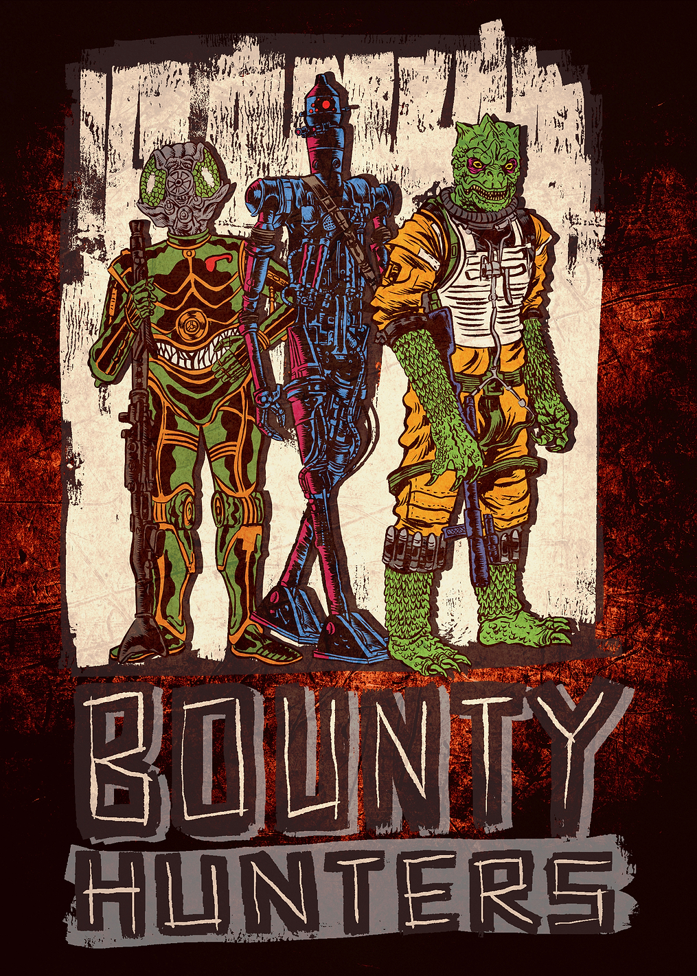 Bounty Hunters Trio: постер из коллекции Star Wars