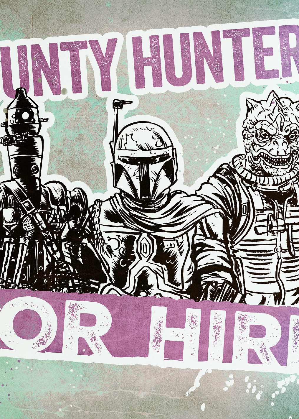 Bounty Hunters For Hire: постер из коллекции Star Wars