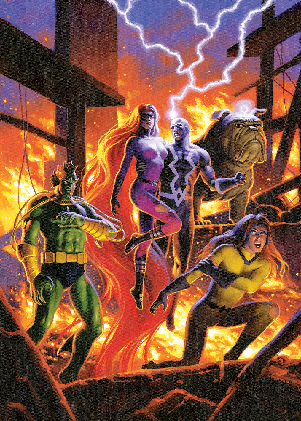 The Inhumans in the Flames: постер из коллекции Marvel