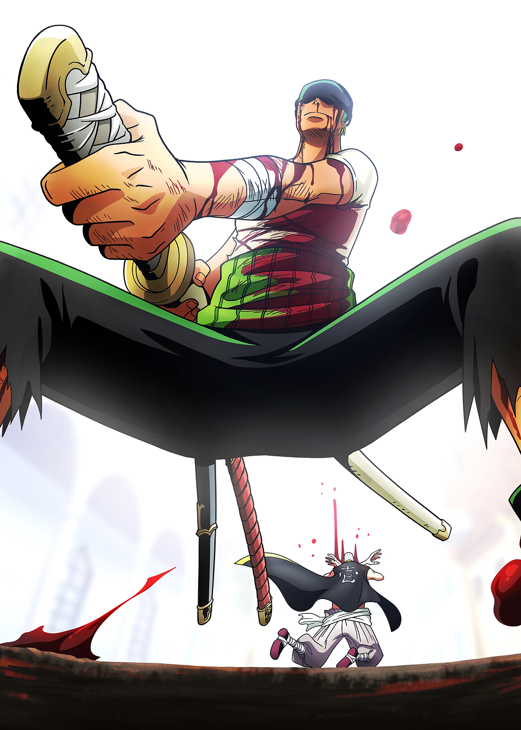 Iconic Moments Brushed Zoro vs Mr. 1: постер из коллекции One Piece