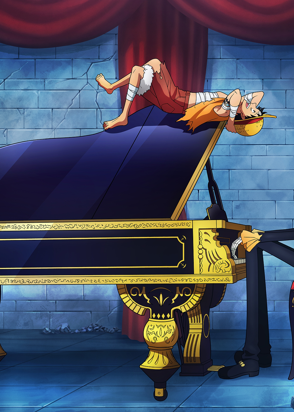 Iconic Moments Brushed Luffy & Brook: постер из коллекции One Piece