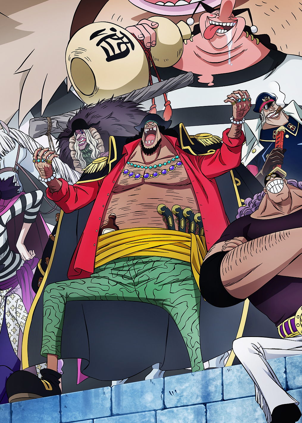 Iconic Moments Brushed Blackbeard Crew: постер из коллекции One Piece