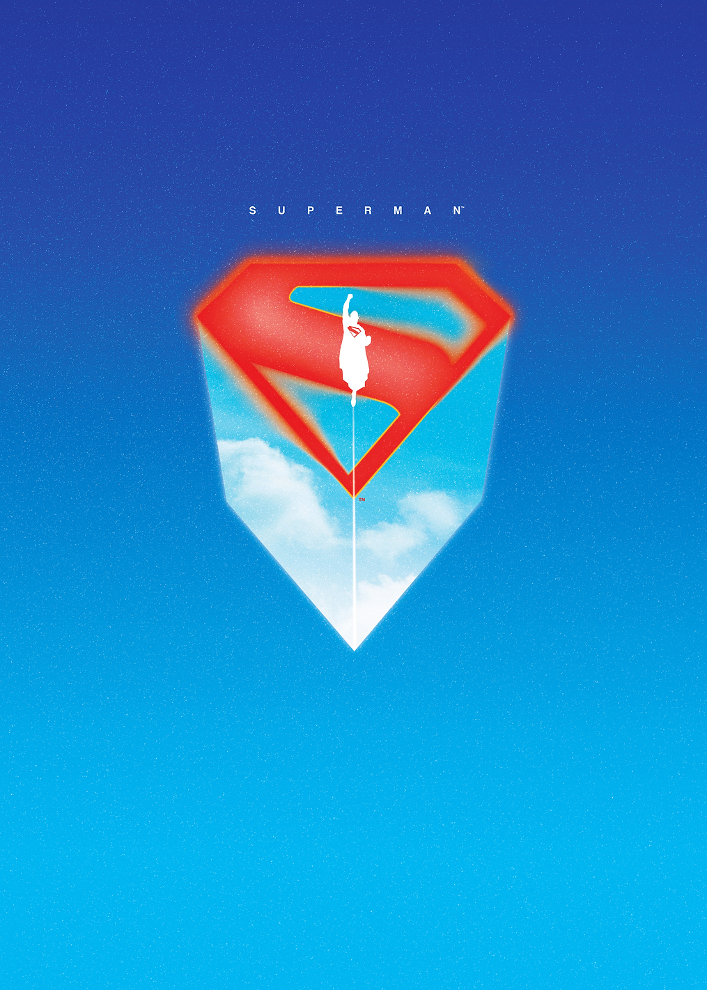 Superman S With Flying Silhouette: постер из коллекции DC Comics