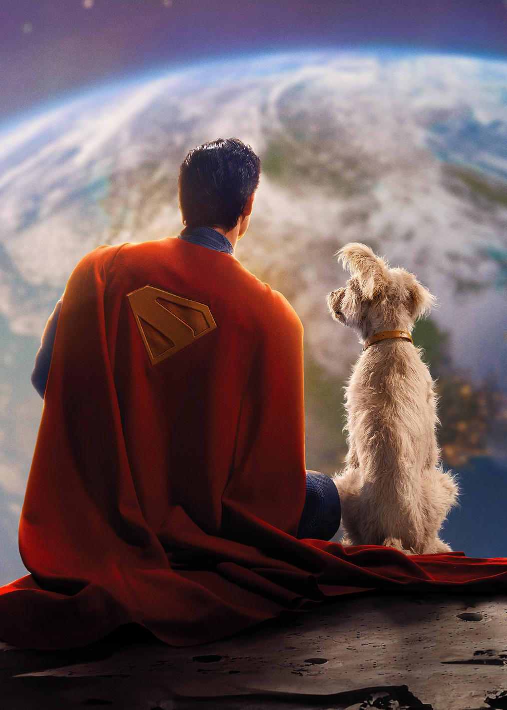 Superman Krypto Gazing at the Earth: постер из коллекции DC Comics
