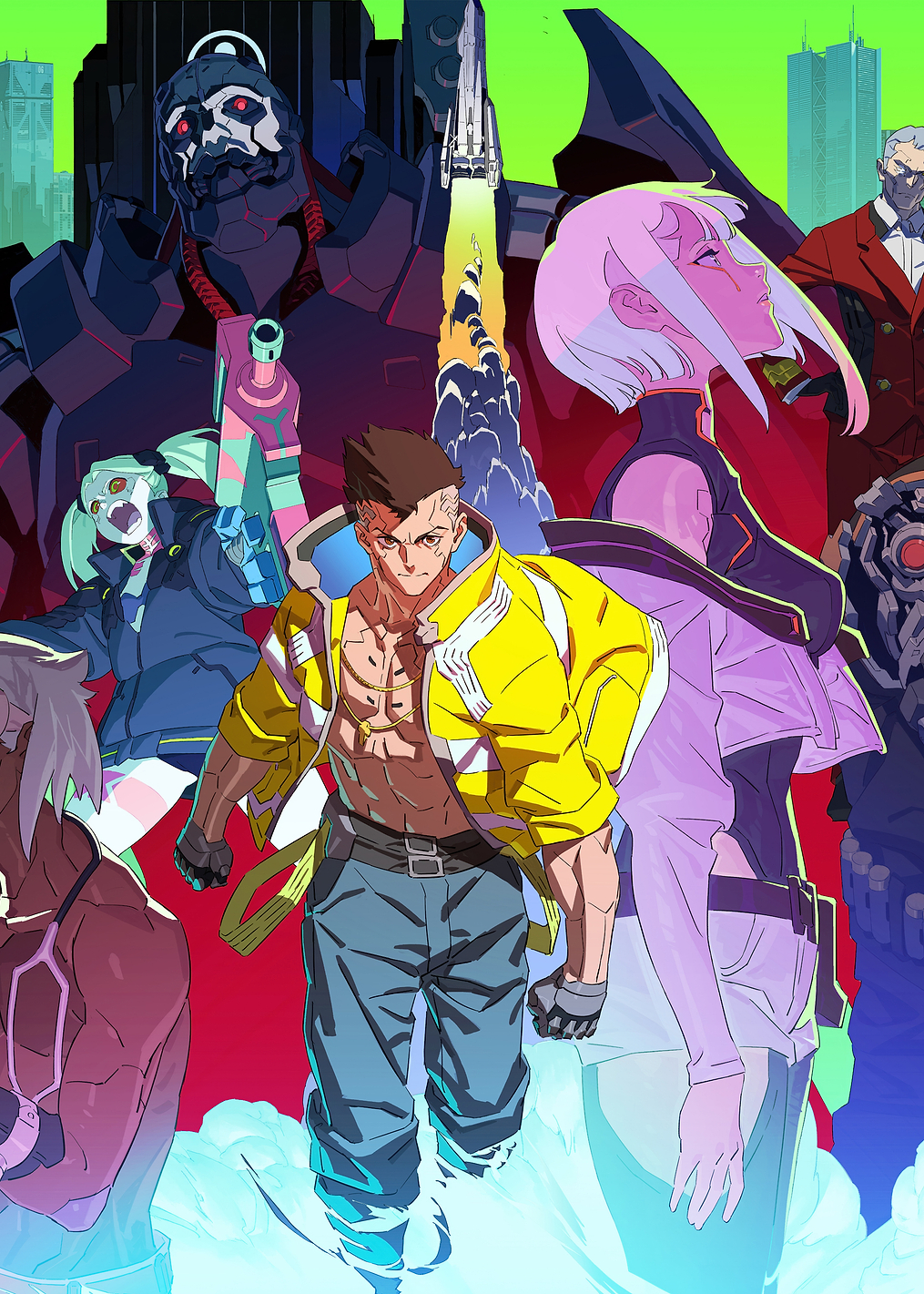 Cyberpunk: Edgerunners Triptych (middle): постер из коллекции Cyberpunk 2077