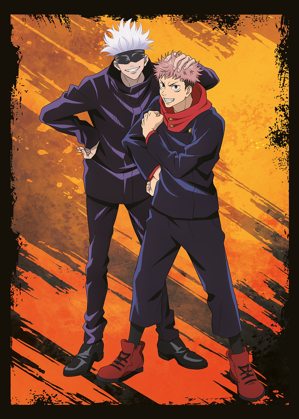 JJK: Gojo and Yuji: постер из коллекции Jujutsu Kaisen