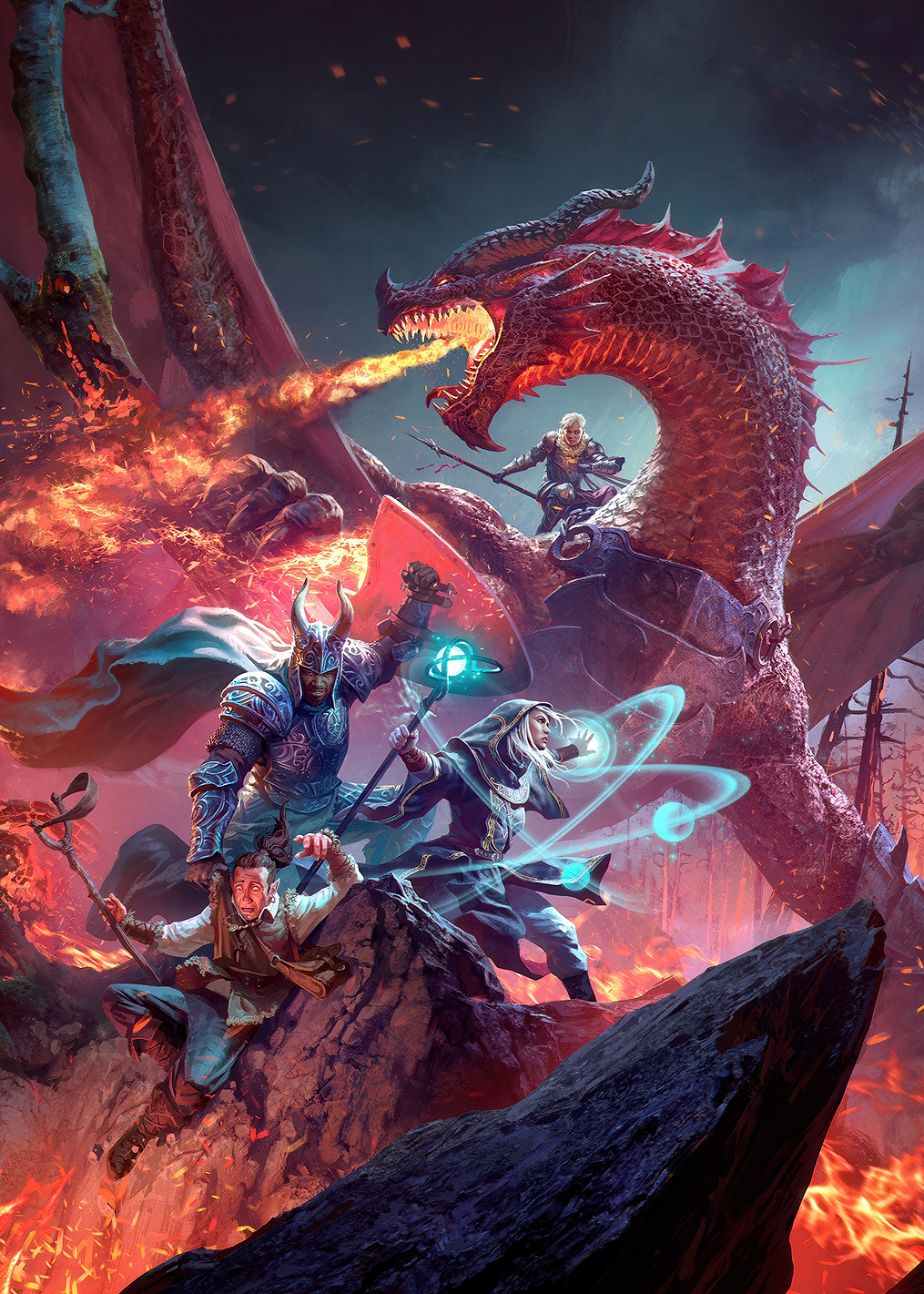 D&D Dragon Attack in Landscape: постер из коллекции Dungeons And Dragons
