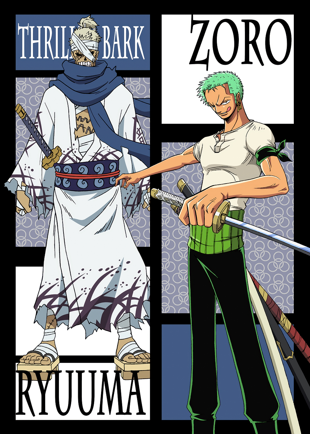 Thriller Bark Zoro vs Ryuuma: постер из коллекции One Piece