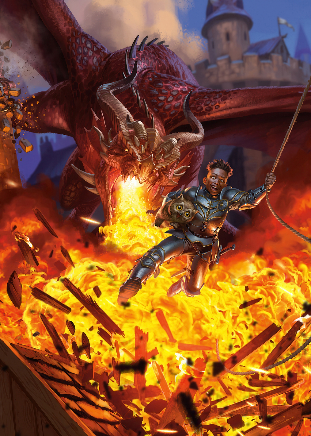 D&D Fiery Leap of Faith: постер из коллекции Dungeons And Dragons
