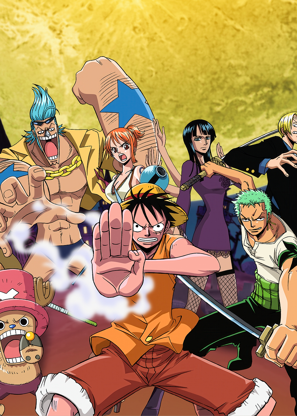 Thriller Bark Straw hat Crew with the Moon: постер из коллекции One Piece