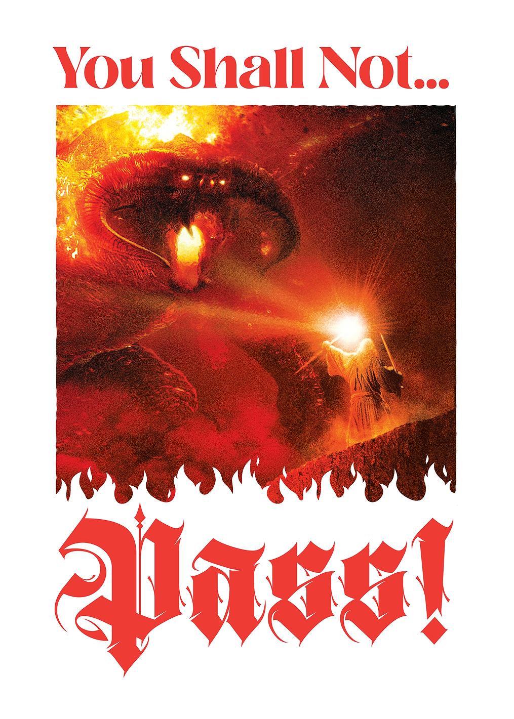 You Shall Not Pass: Gandalf vs. Balrog: постер из коллекции Middle-earth