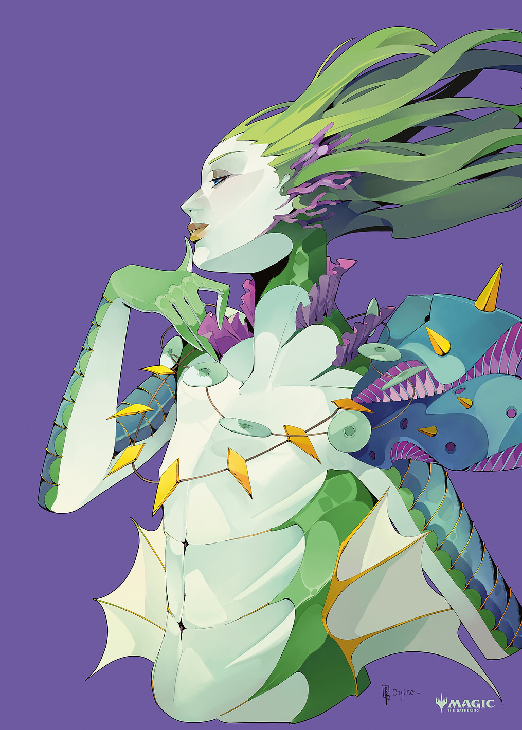MTG: Tatyova, Benthic Druid: постер из коллекции Magic: The Gathering