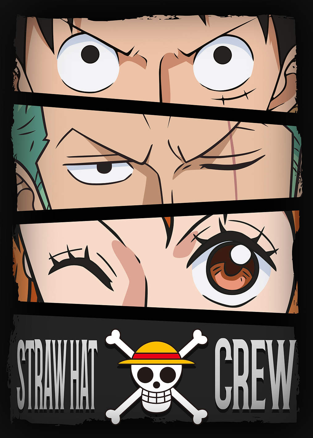 The Eyes - Luffy, Zoro and Nami: постер из коллекции One Piece
