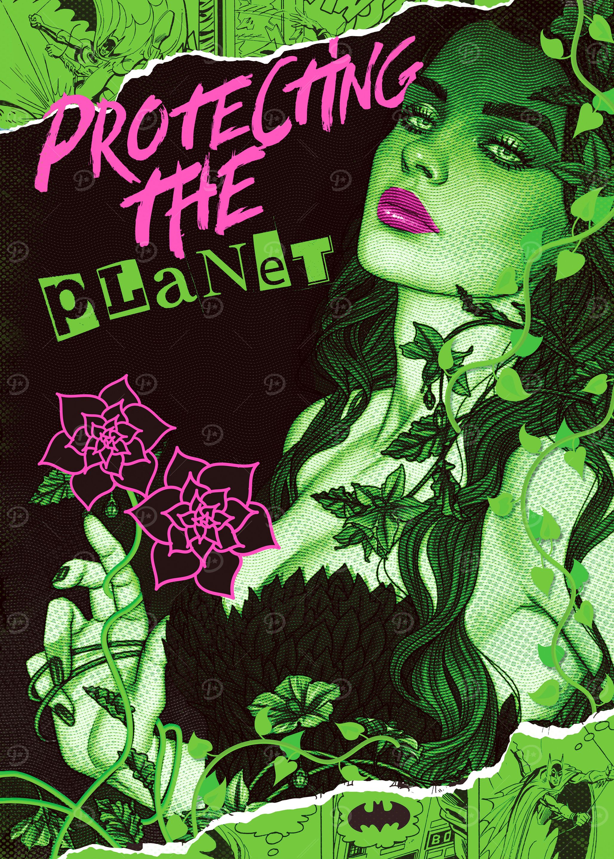 DC: Poison Ivy - Protecting the Planet: постер из коллекции DC Comics