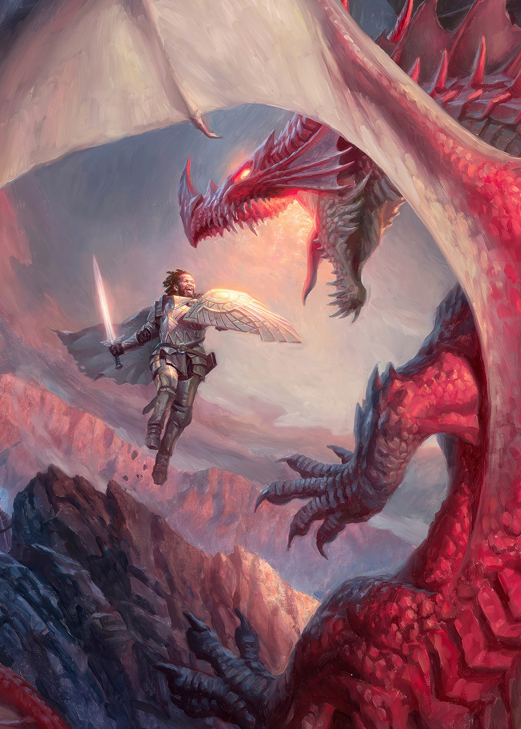D&D Paladin's Stand Against Red Dragon: постер из коллекции Dungeons And Dragons