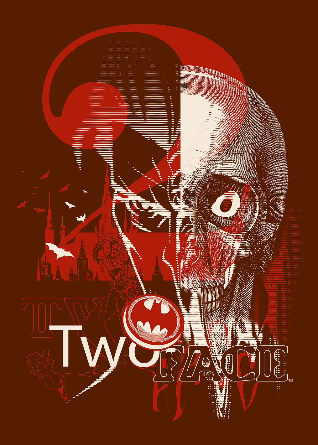DC: Batman vs Two-Face: постер из коллекции DC Comics