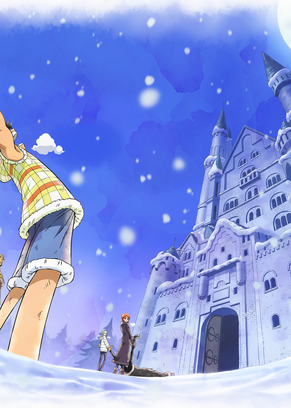 Iconic Watercolor Luffy Asking Chopper To Join The Crew: постер из коллекции One Piece