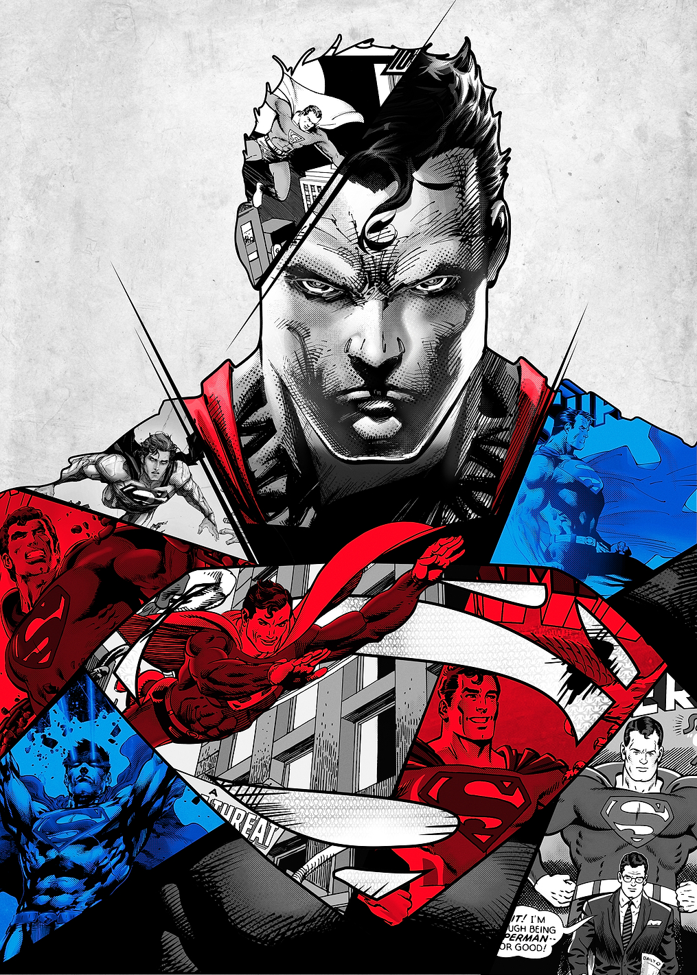 DC: Superman Collage: постер из коллекции DC Comics
