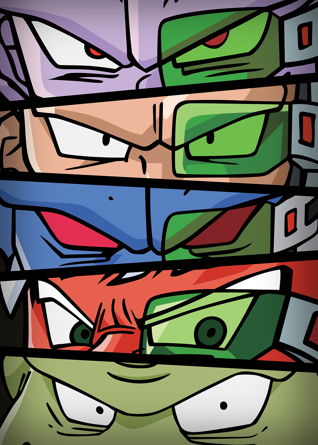 DBZ Eyes Ginyu Force: постер из коллекции Dragon Ball Z