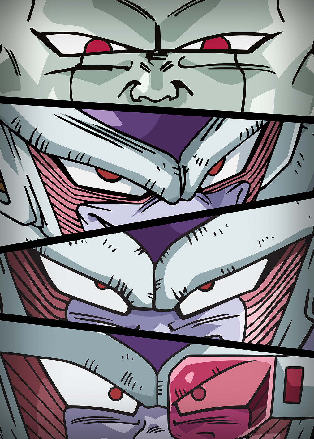DBZ Eyes Frieza Forms: постер из коллекции Dragon Ball Z