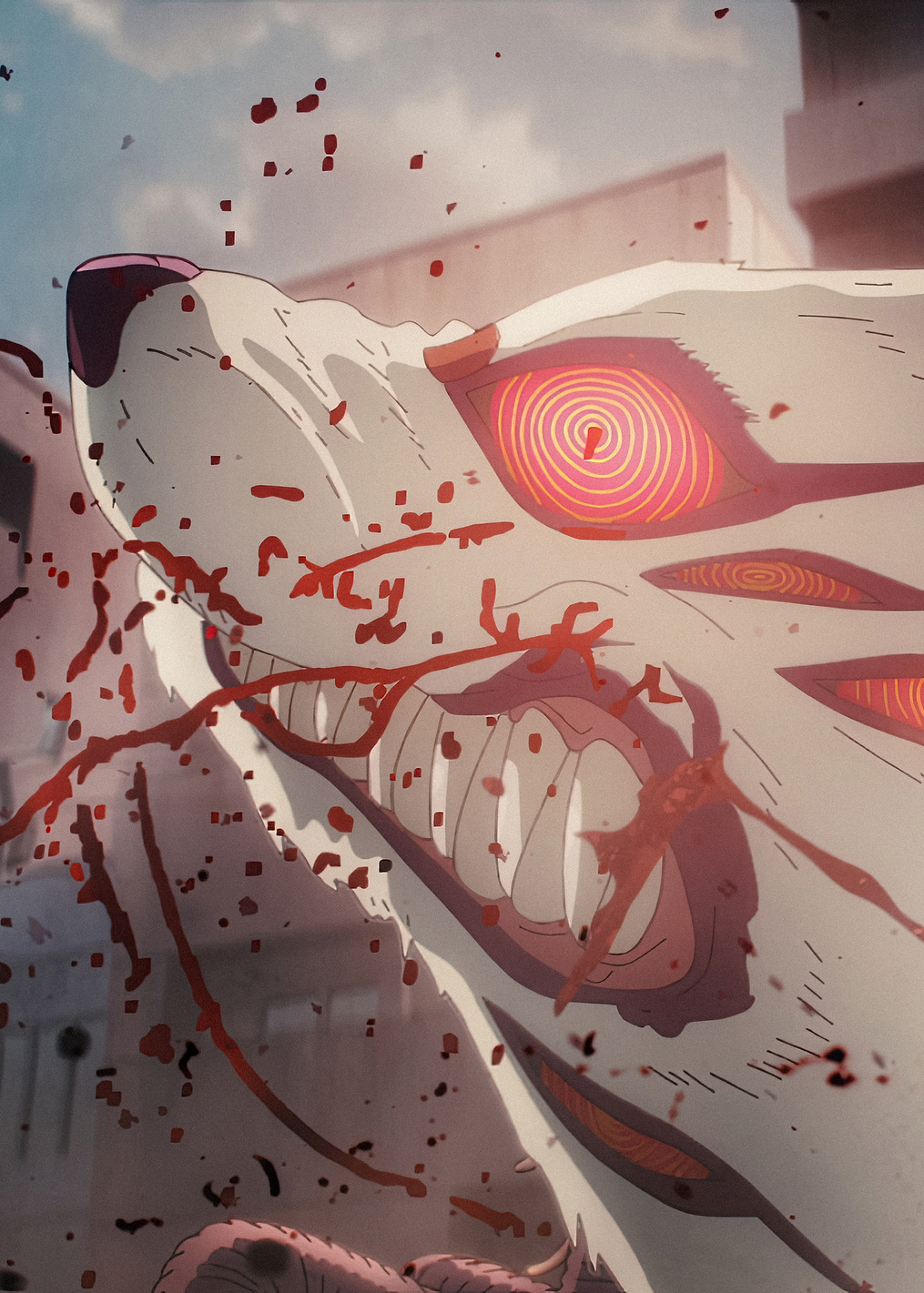 EP04 Chainsaw Man Fox Devil eats Leech Devil: постер из коллекции Chainsaw Man