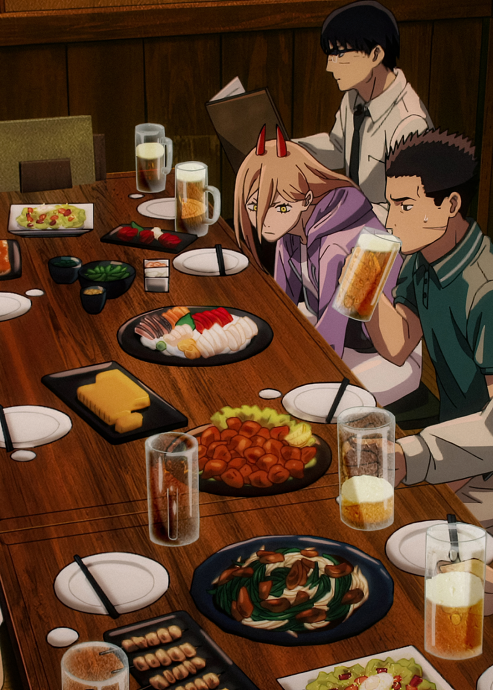 EP07 Division 4 gathers for drinks: постер из коллекции Chainsaw Man
