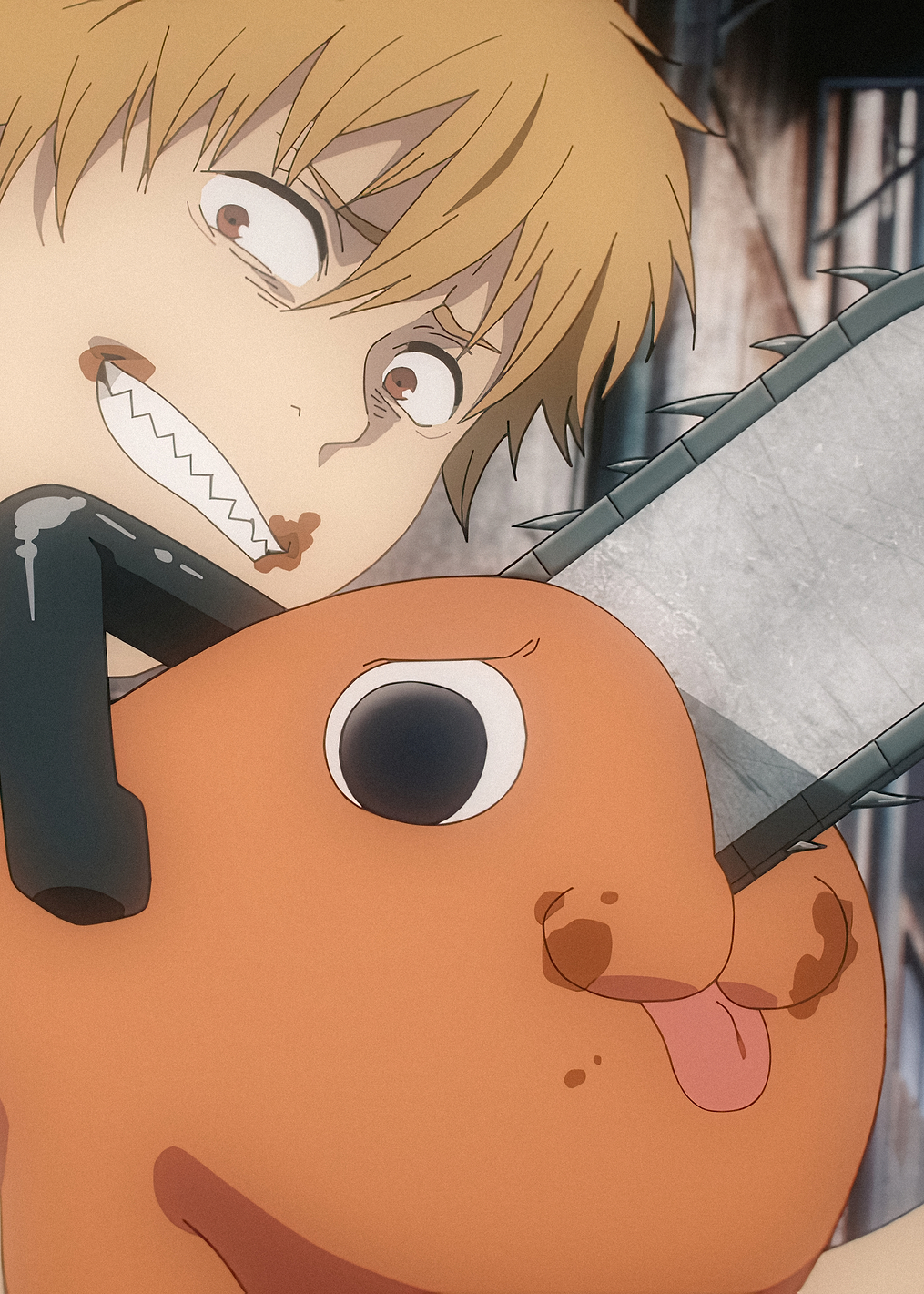 EP07 Denji with Pochita: постер из коллекции Chainsaw Man