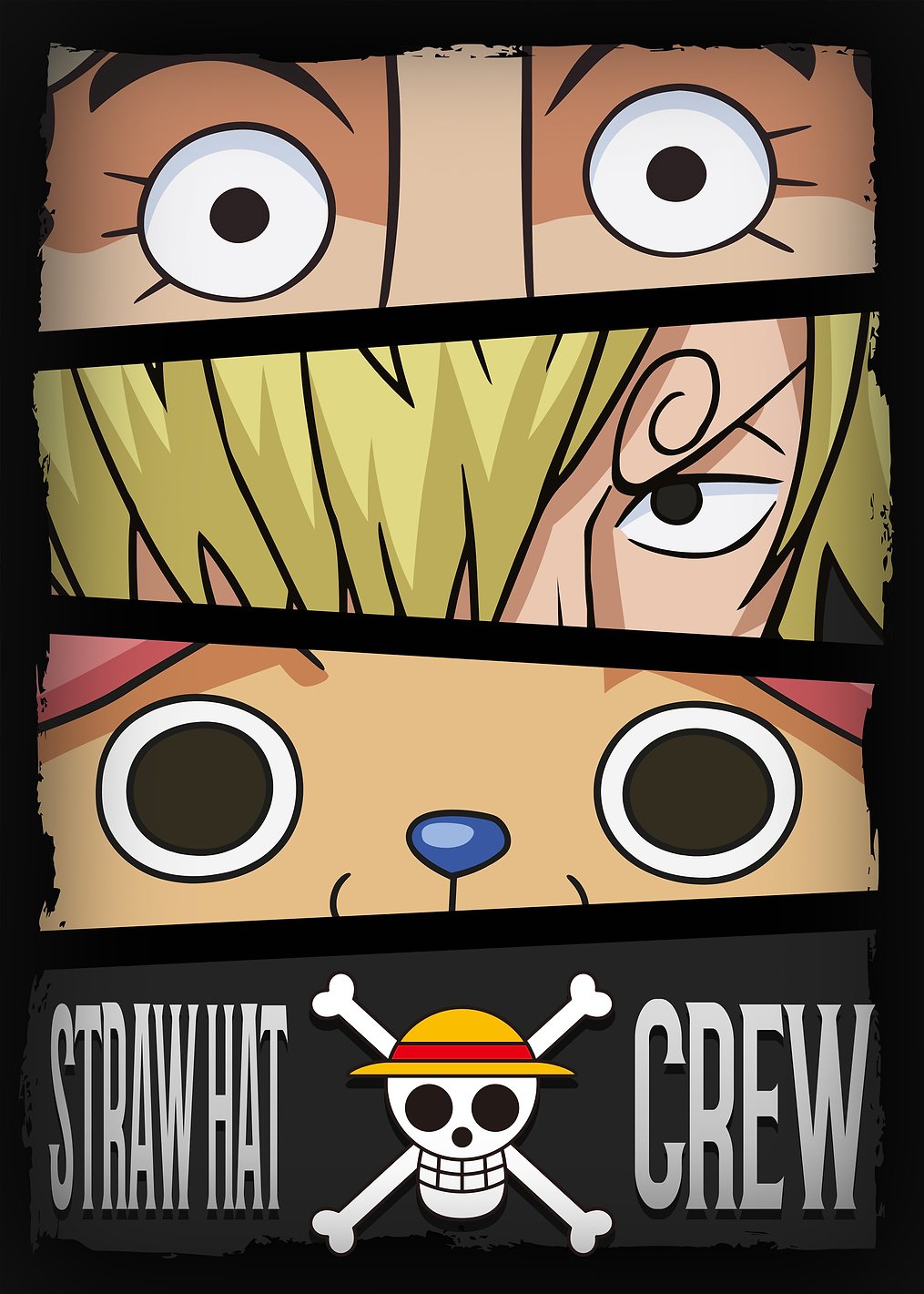 The Eyes - Usopp, Sanji and Chopper: постер из коллекции One Piece