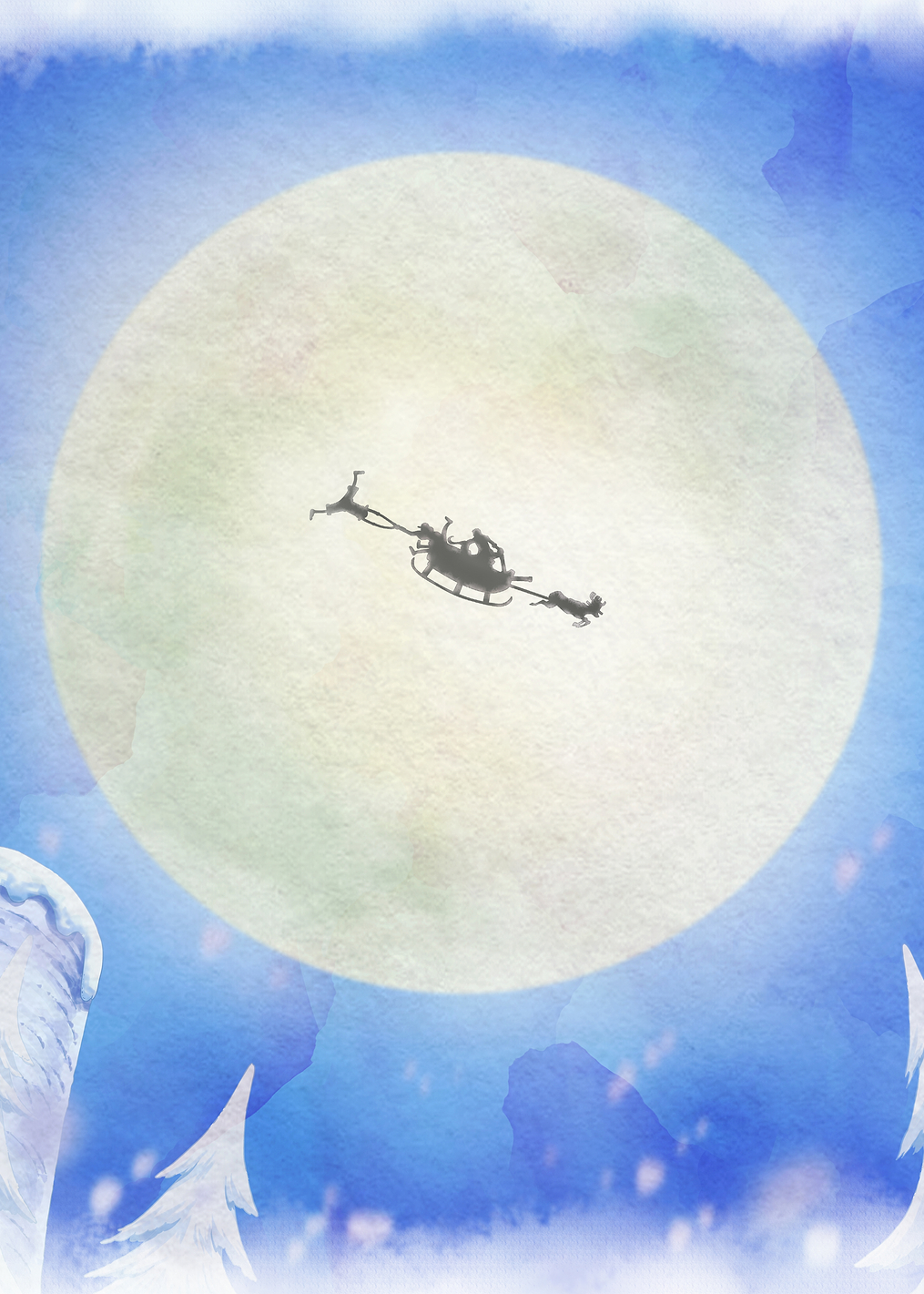 Iconic Watercolor - Is that Santa?: постер из коллекции One Piece