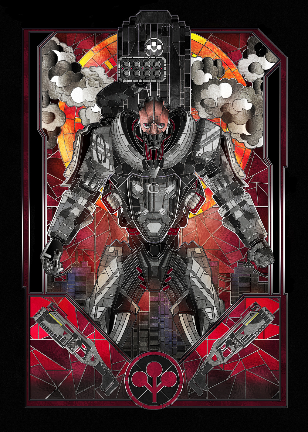 Smasher Stained Glass: постер из коллекции Cyberpunk 2077