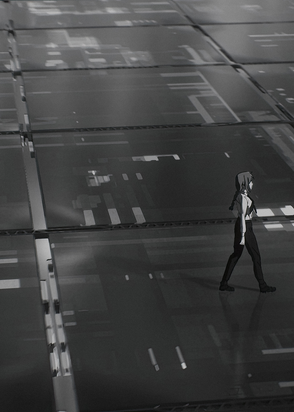 Chainsaw Man EP11 Ending: Makima crossing: постер из коллекции Chainsaw Man